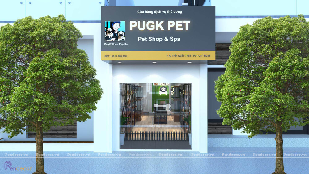 Thiết Kế Shop Thú Cưng Pugk Pet