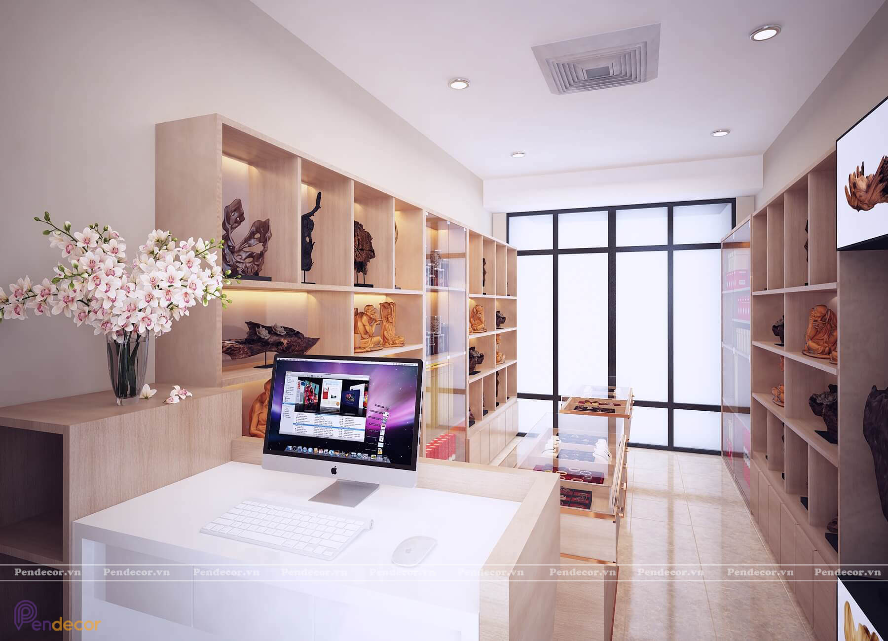 Thiết Kế Cửa Hàng Trầm Hương Sang Trọng