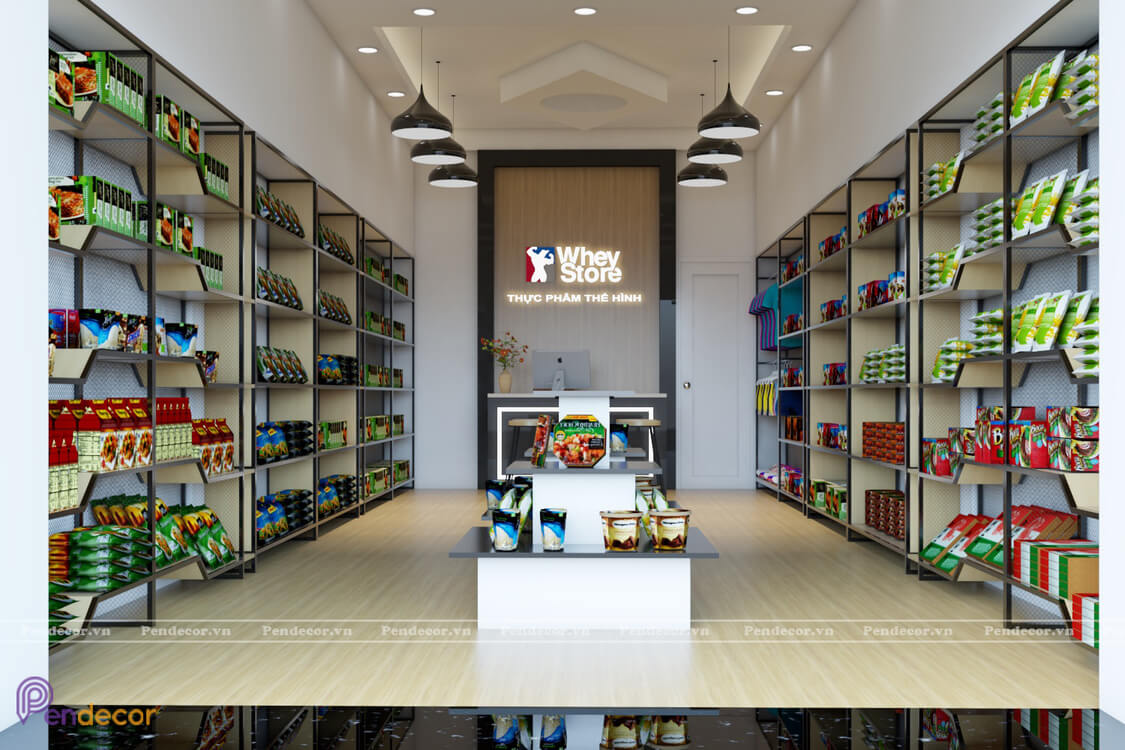 Thiết Kế Shop Thực Phẩm Thể Hình Whey Store