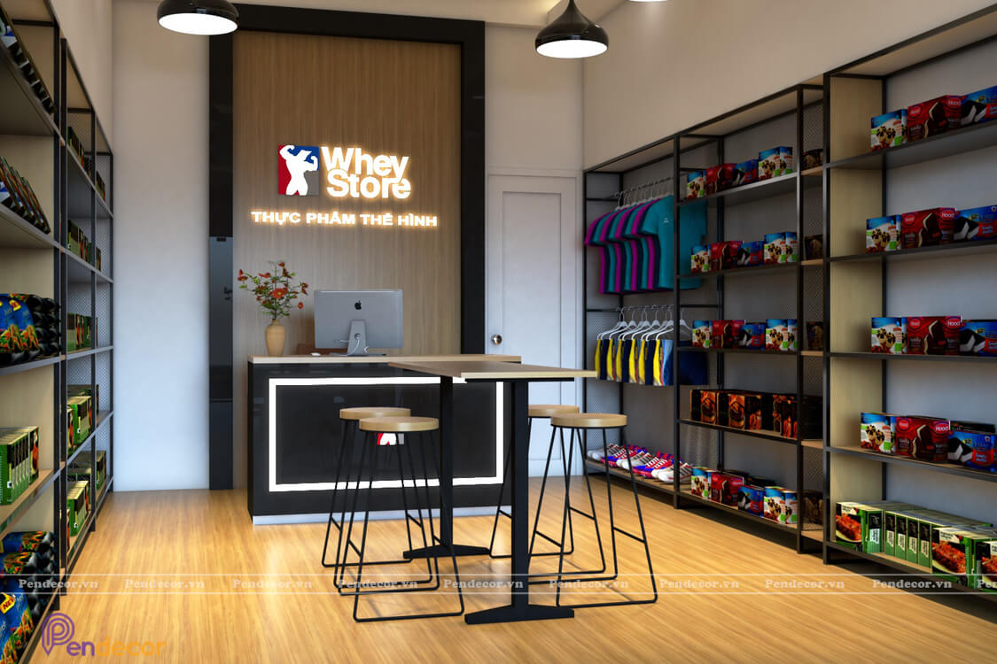 Thiết Kế Shop Thực Phẩm Thể Hình Whey Store