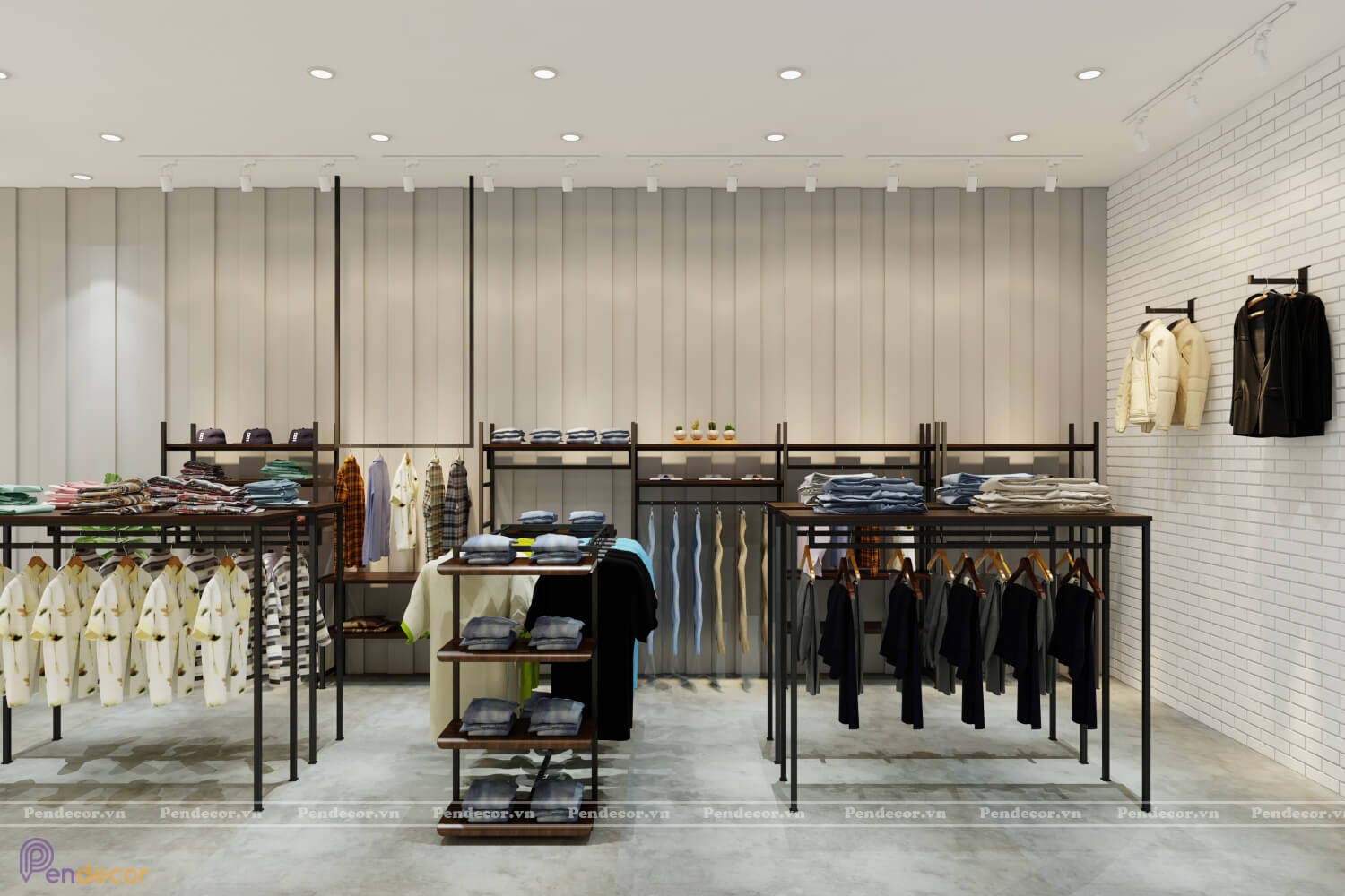 Thiết Kế Cửa Hàng Thời Trang Nam Lay Menwear