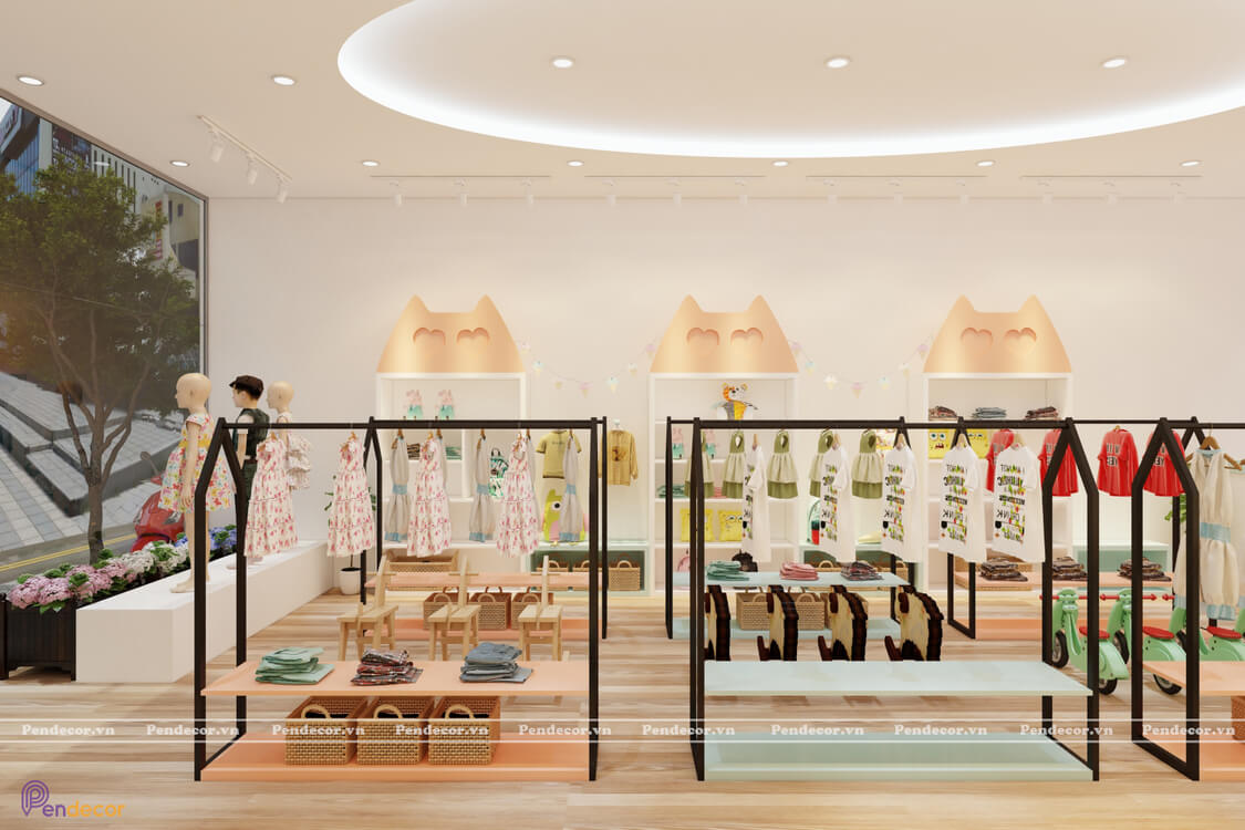 Thiết kế Shop Thời Trang Trẻ Em Mia