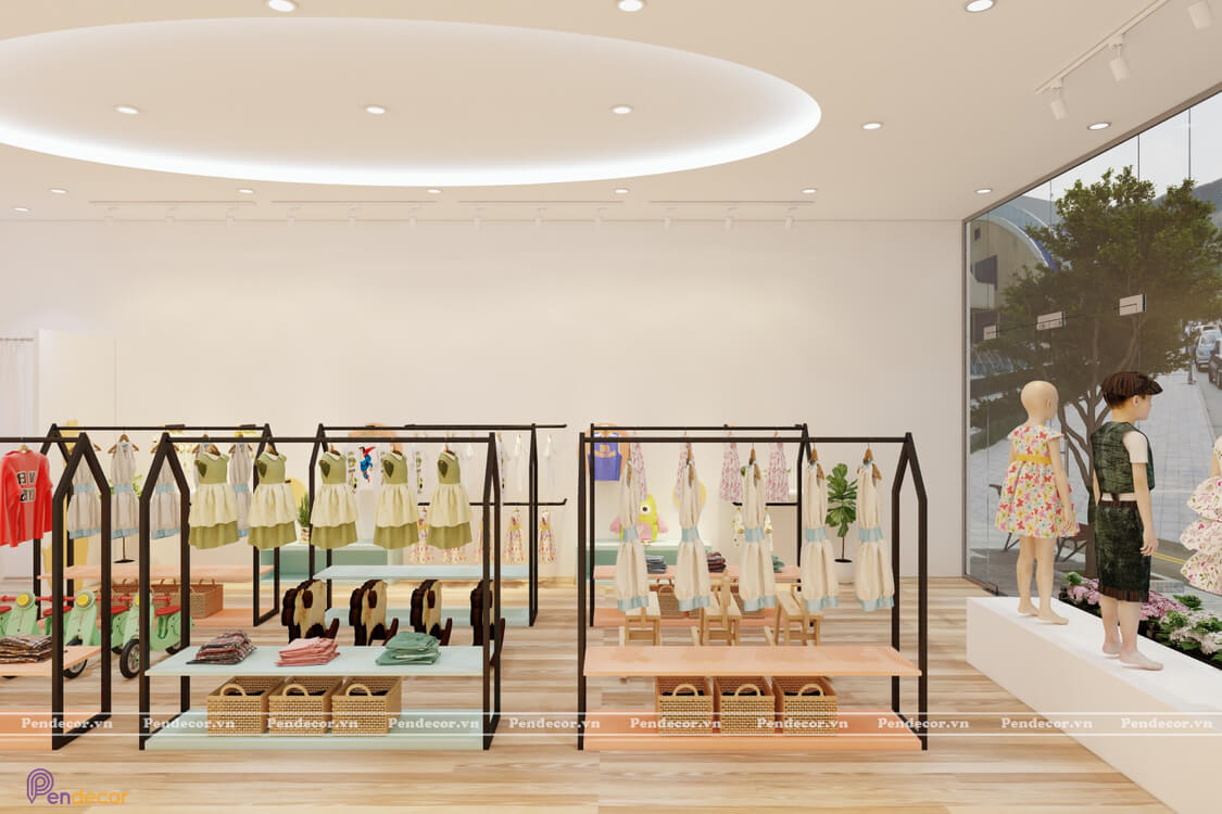 Thiết kế Shop Thời Trang Trẻ Em Mia