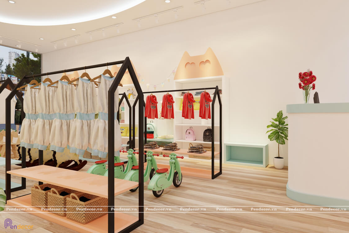 Thiết kế Shop Thời Trang Trẻ Em Mia