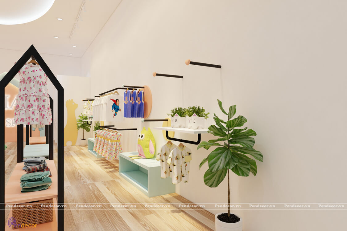 Thiết kế Shop Thời Trang Trẻ Em Mia