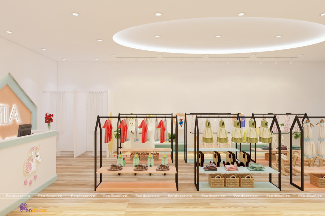 Thiết kế Shop Thời Trang Trẻ Em Mia