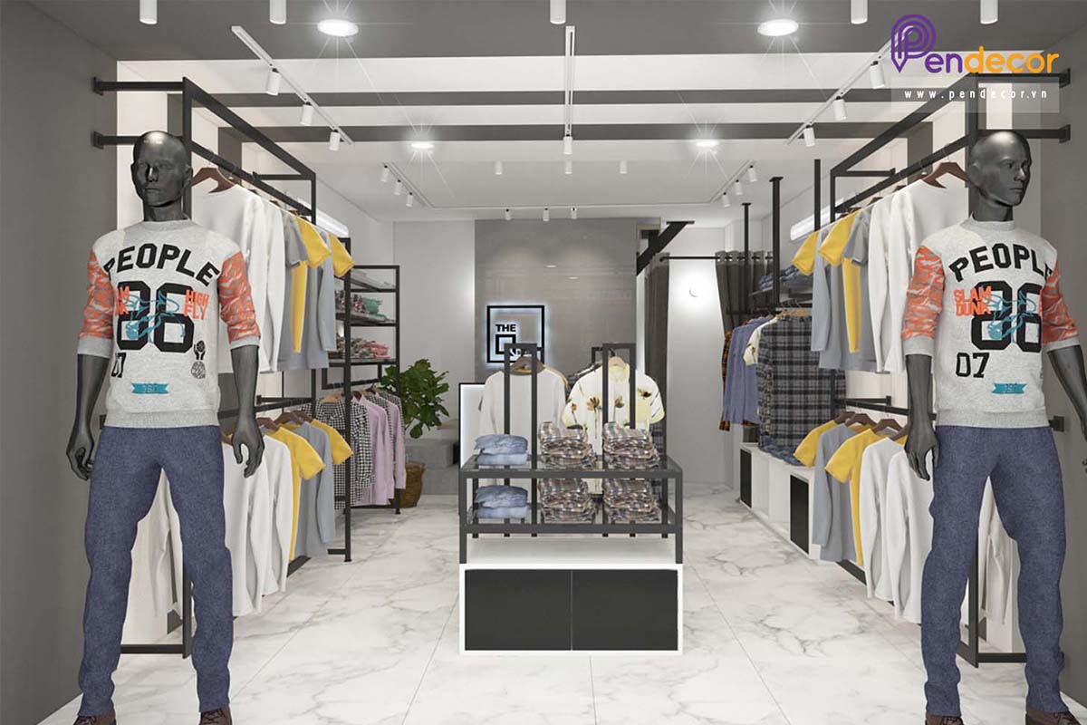 Thiết kế shop thời trang nam THE Q STORE