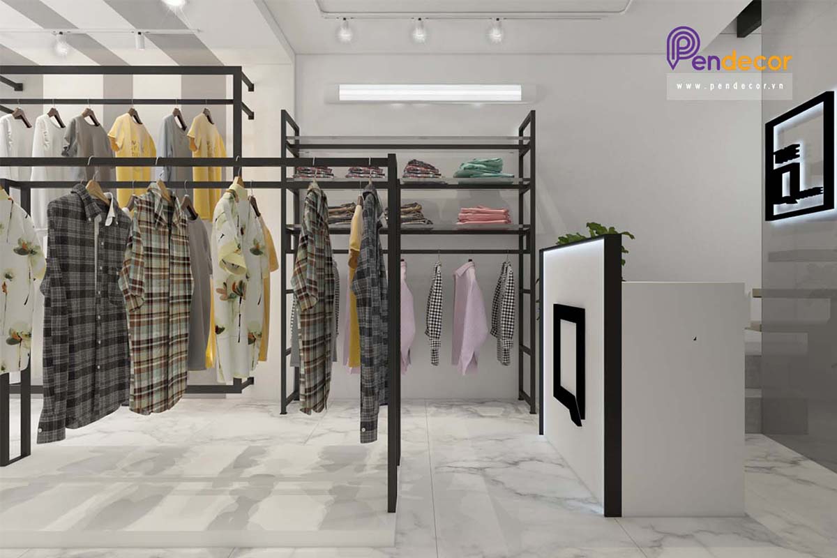 Thiết kế shop thời trang nam THE Q STORE