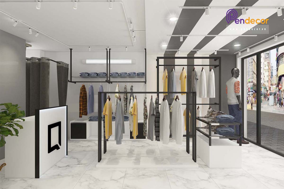 Thiết kế shop thời trang nam THE Q STORE