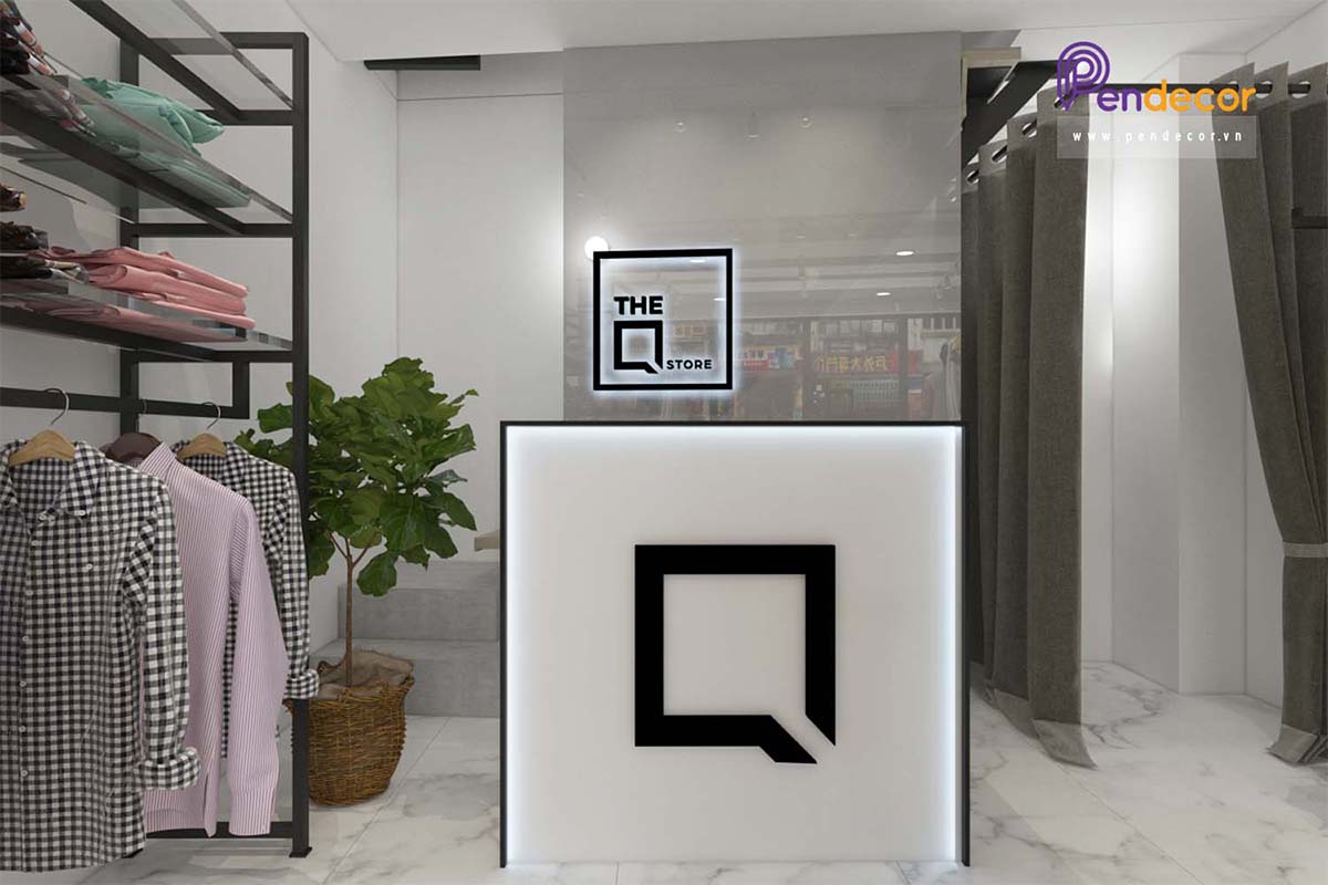 Thiết kế shop thời trang nam THE Q STORE