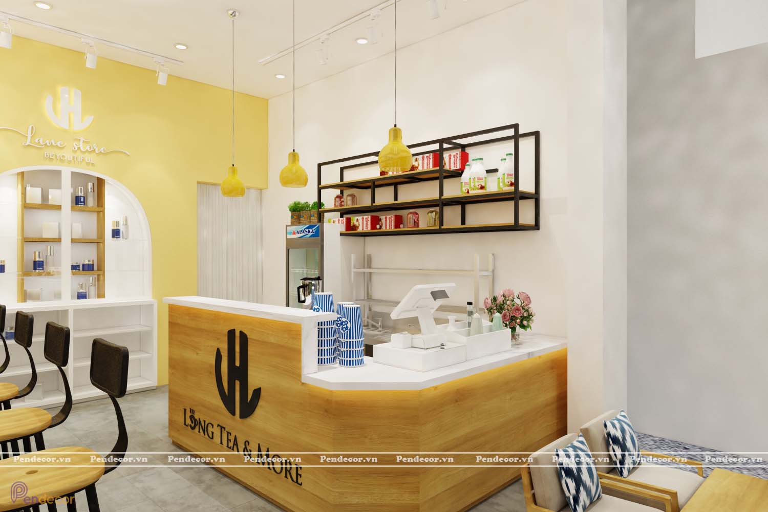 Thiết Kế Quán Trà Lane Store
