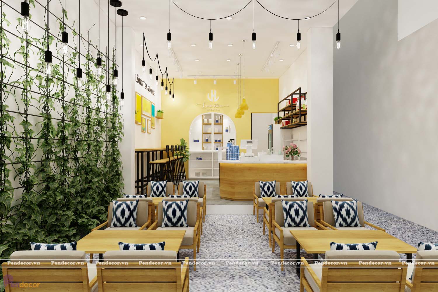 Thiết Kế Quán Trà Lane Store