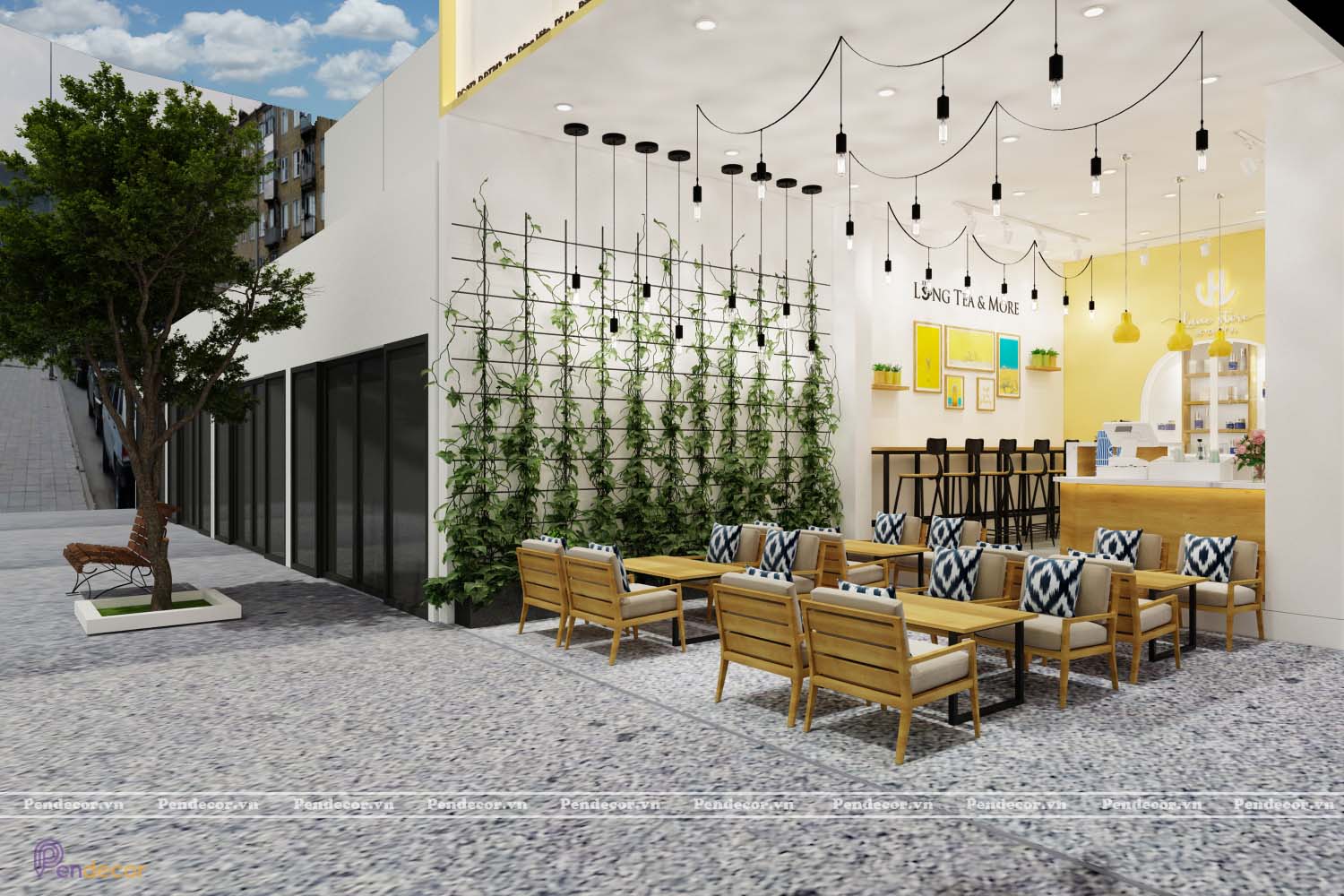 Thiết Kế Quán Trà Lane Store