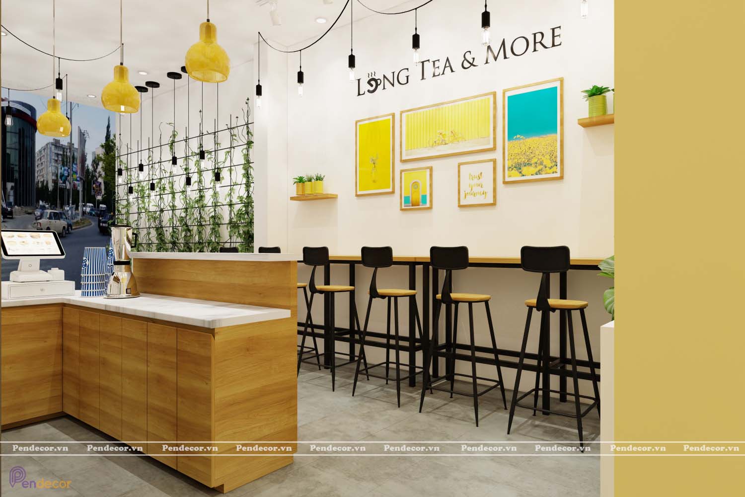 Thiết Kế Quán Trà Lane Store