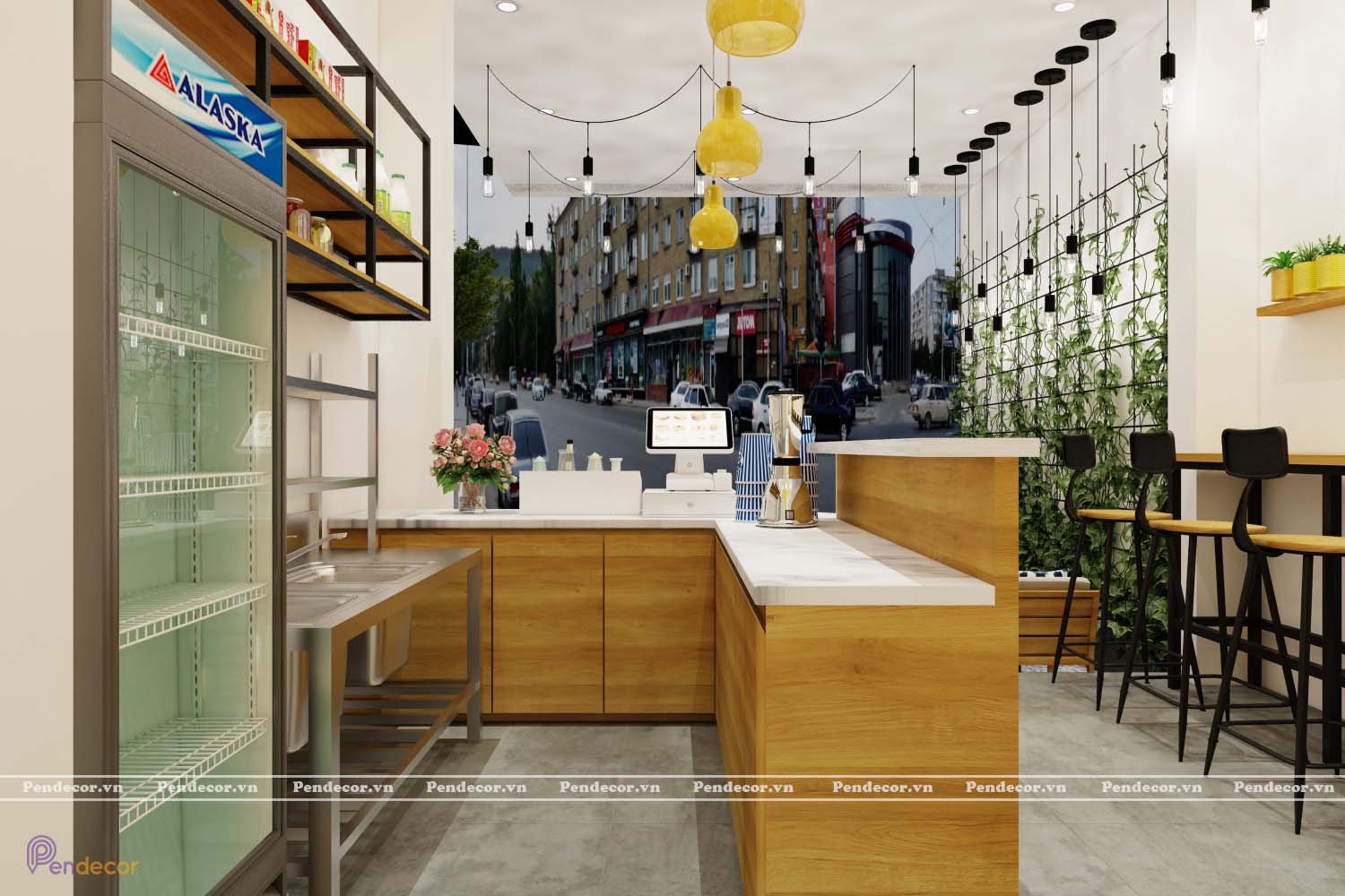 Thiết Kế Quán Trà Lane Store