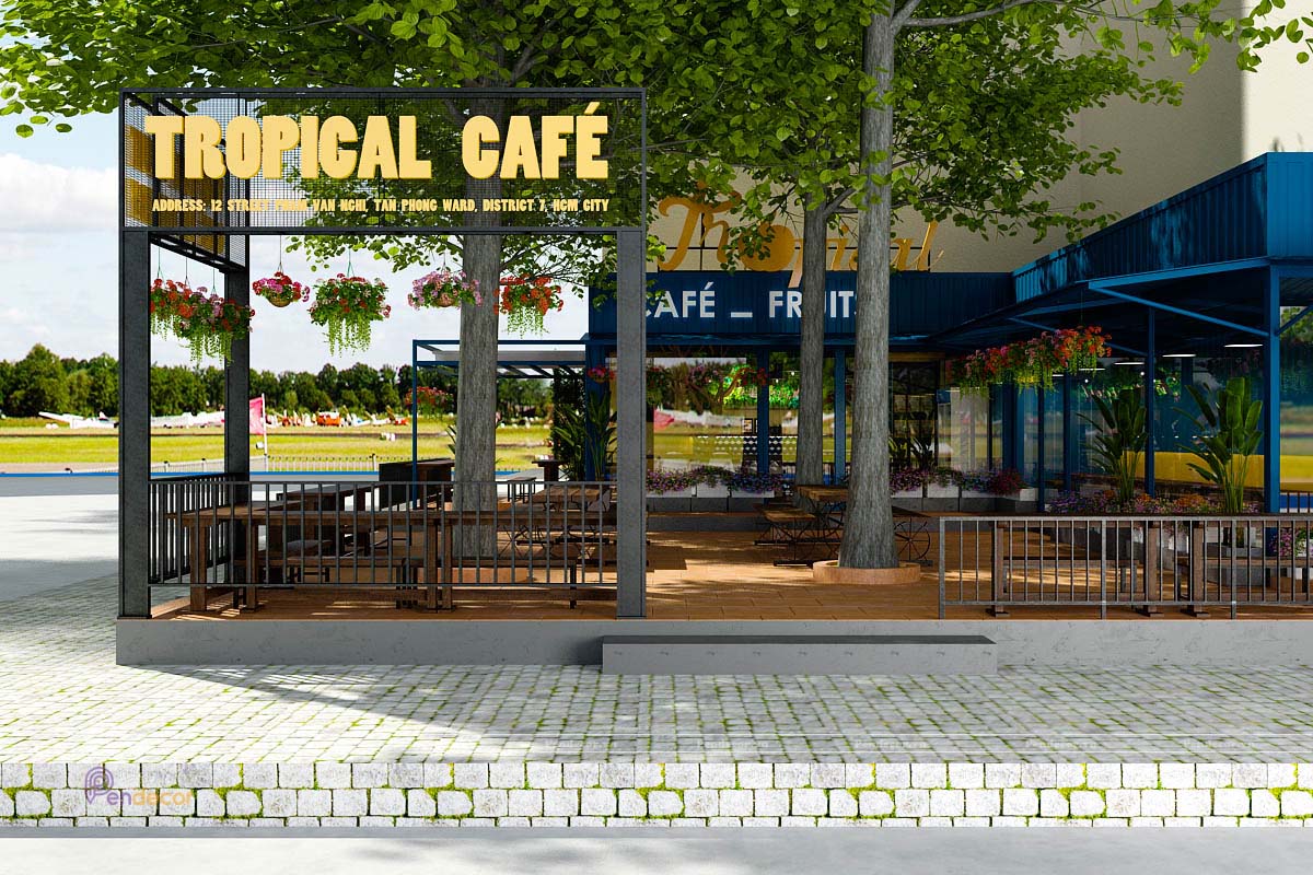 Thiết Kế Quán Cafe Tropical Quận 7