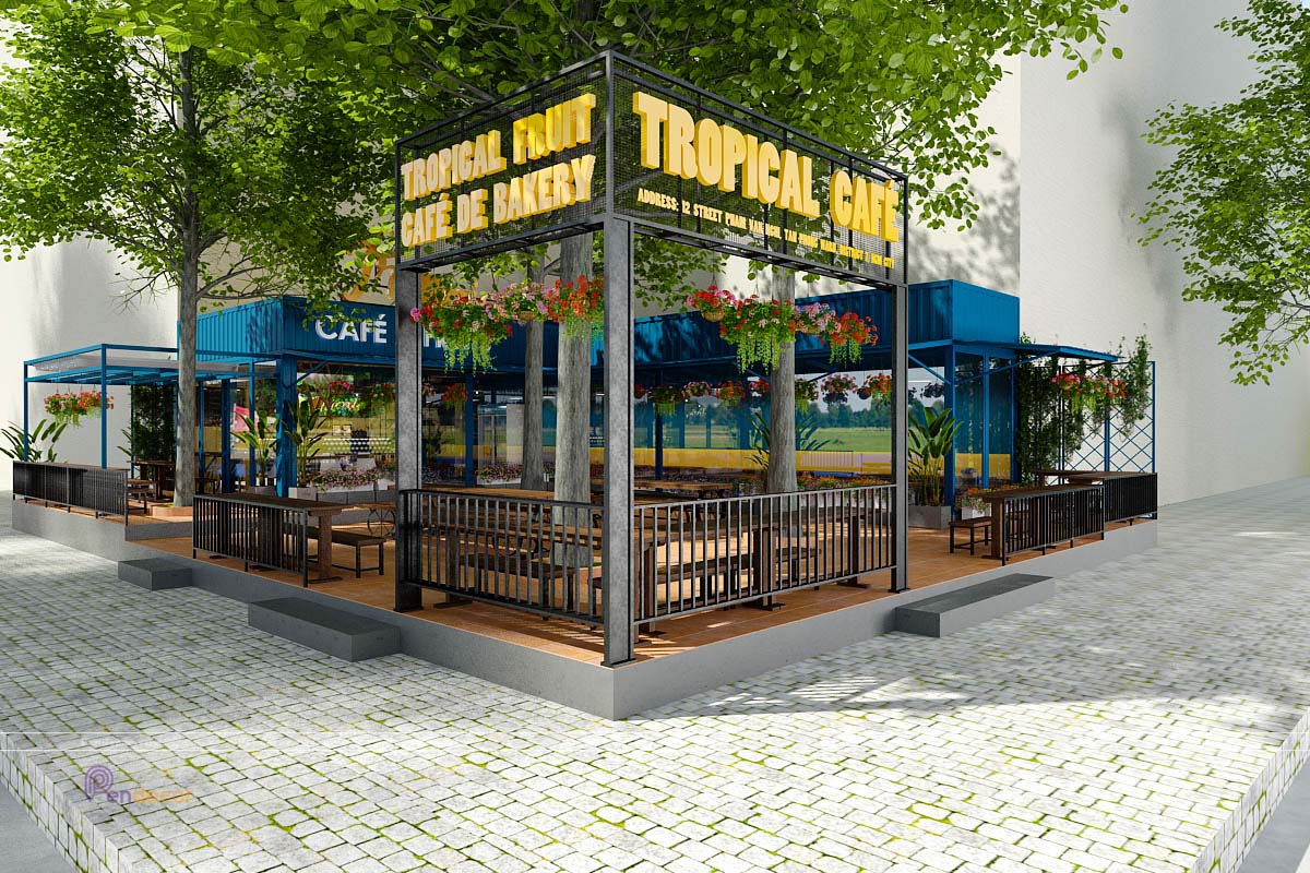 Thiết Kế Quán Cafe Tropical Quận 7