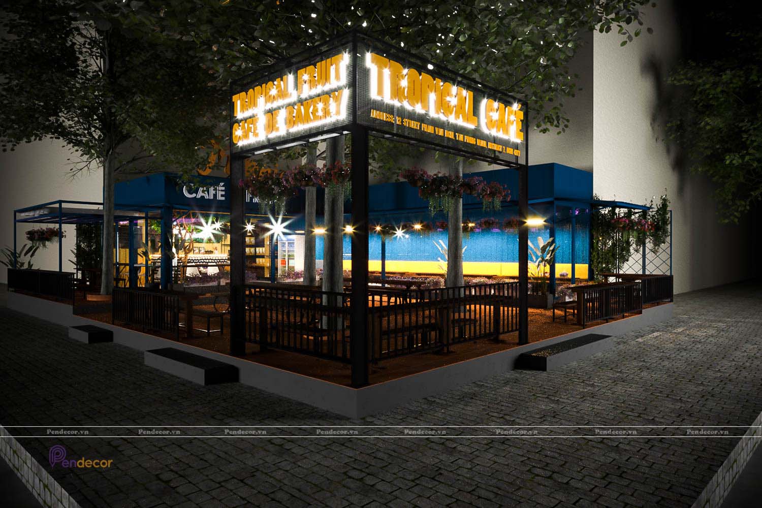 Thiết Kế Quán Cafe Tropical Quận 7