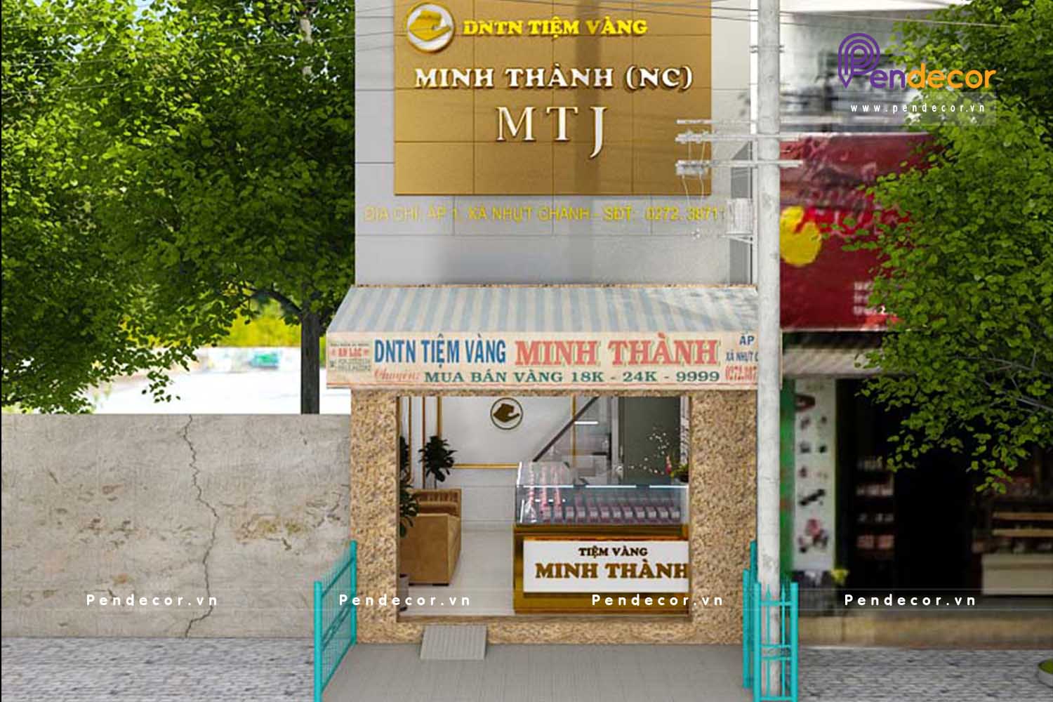 Thiết Kế Tiệm Vàng Minh Thành