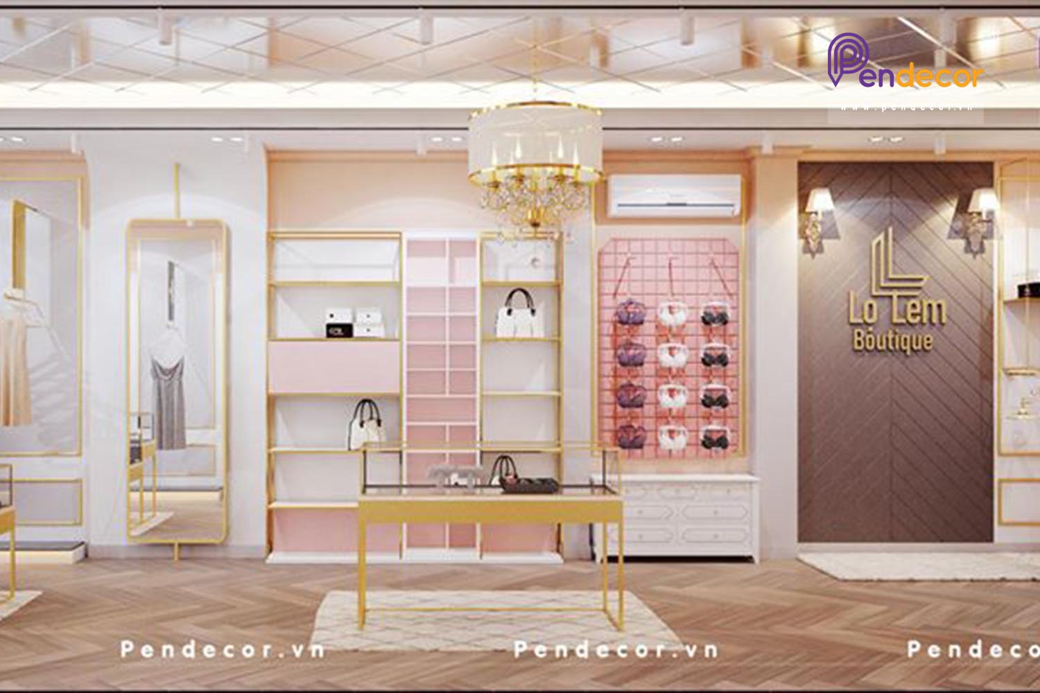 Thiết Kế Cửa Hàng Thời Trang Nữ Lọ Lem Boutique - Quận 5