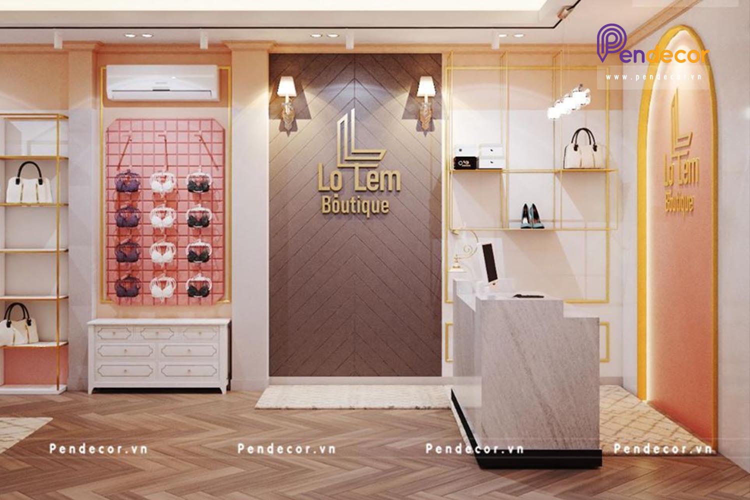 Thiết Kế Cửa Hàng Thời Trang Nữ Lọ Lem Boutique - Quận 5