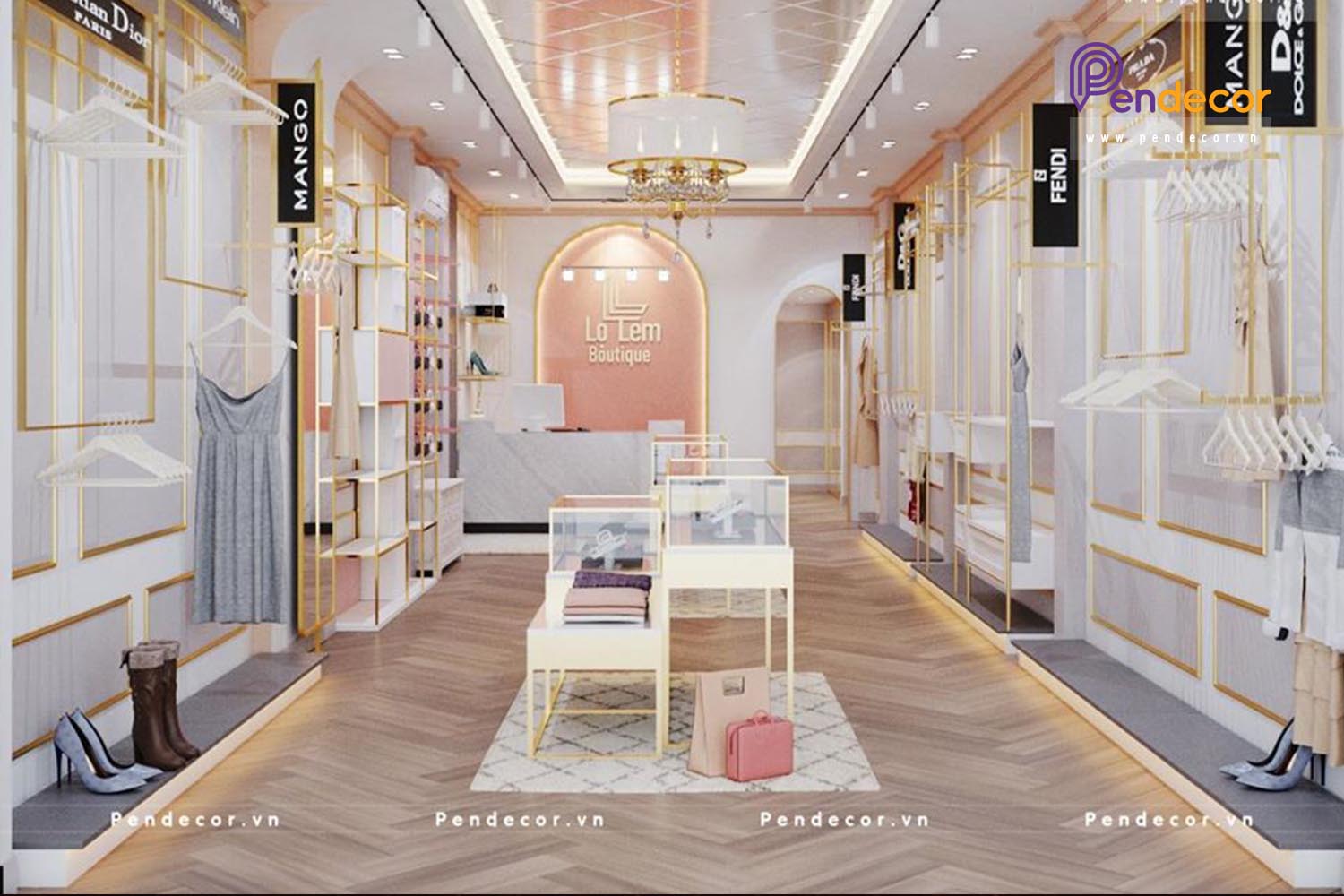 Thiết Kế Cửa Hàng Thời Trang Nữ Lọ Lem Boutique - Quận 5