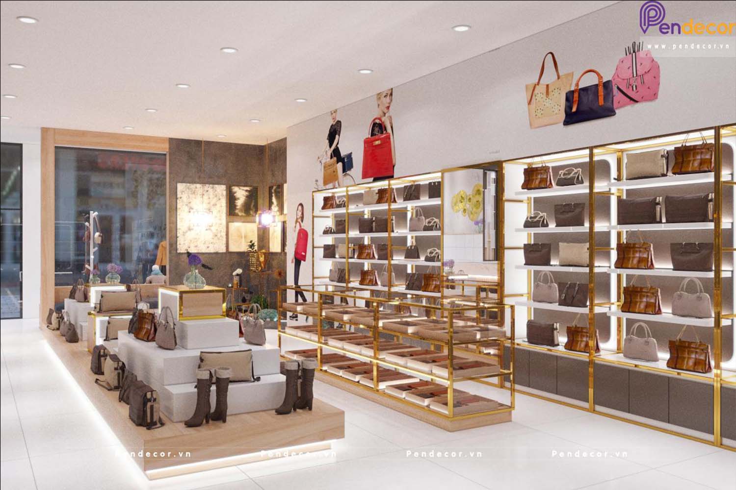 Thiết Kế Cửa Hàng Thời Trang Túi Xách Nữ - Nguyễn