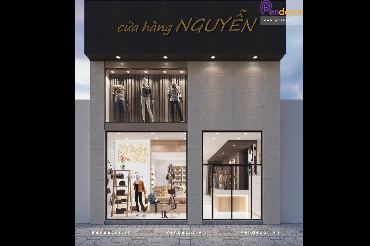 Thiết Kế Cửa Hàng Thời Trang Túi Xách Nữ - Nguyễn