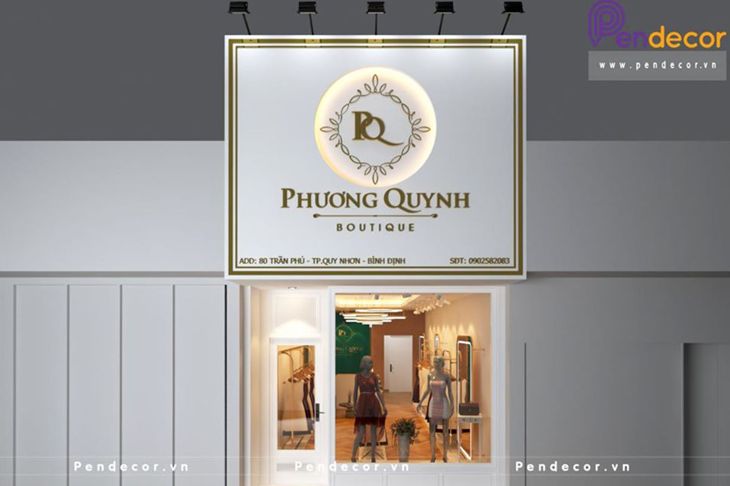Thiết kế Shop Thời Trang Nữ Phương Quỳnh Boutique - Quy Nhơn