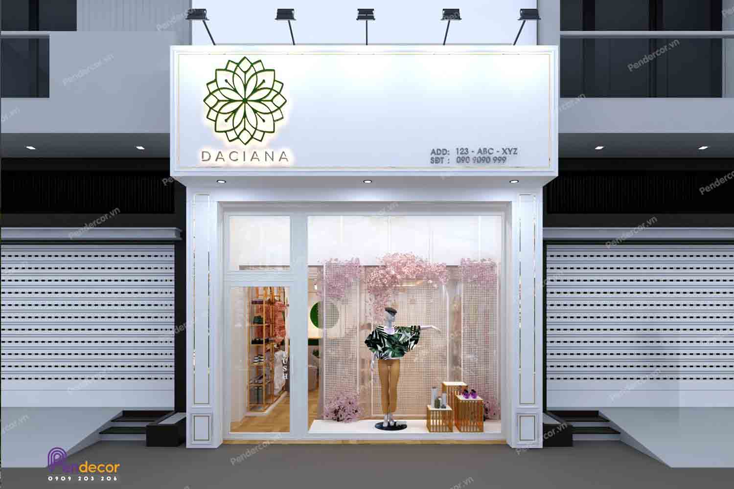 Thiết Kế Shop Thời Trang Nữ DACIANA