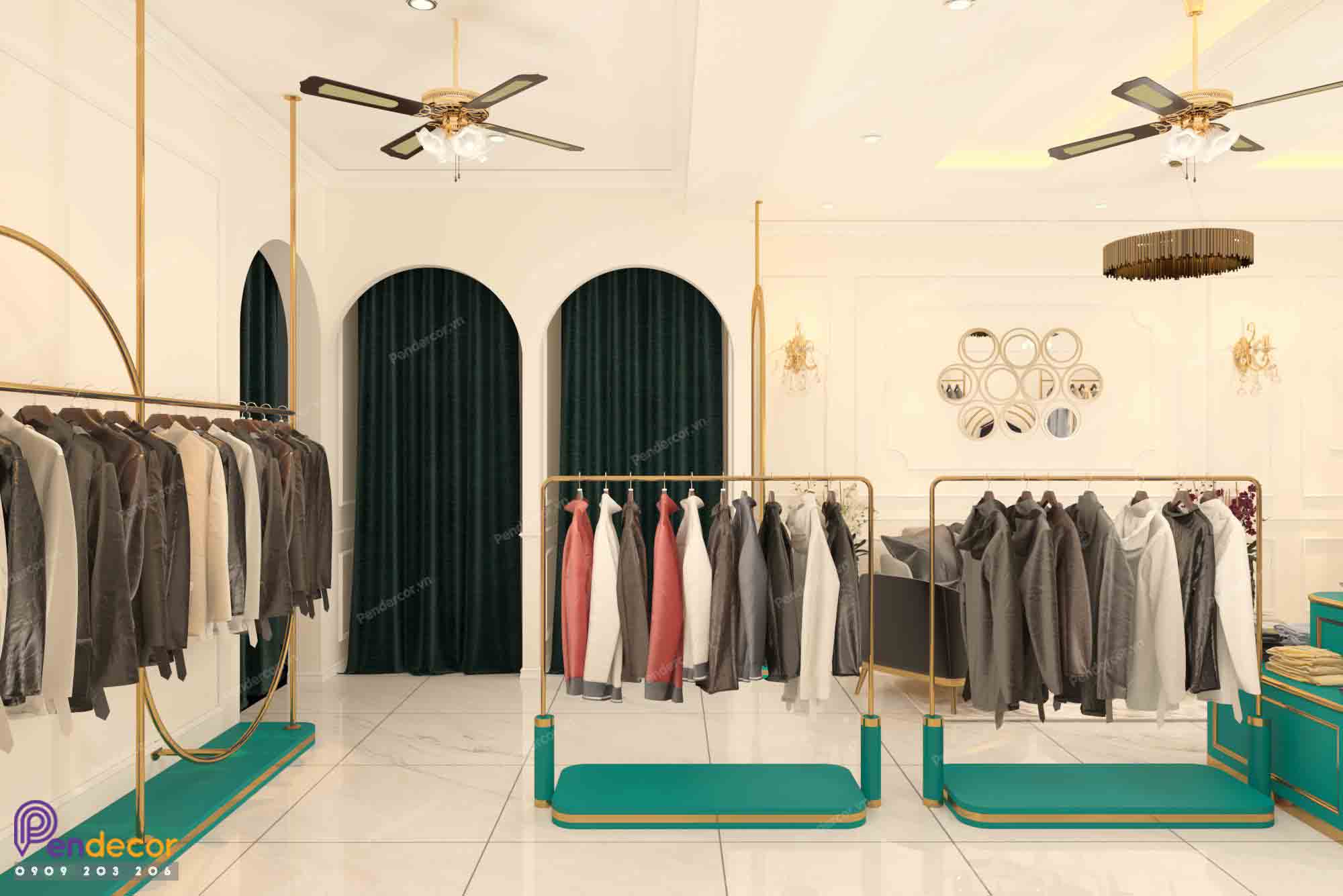 Thiết kế shop thời tran nam NORIA