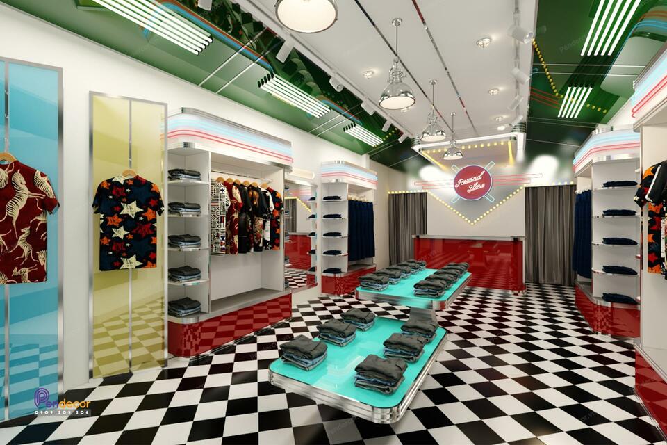 Thiết Kế Shop Thời Trang Nam Rewind