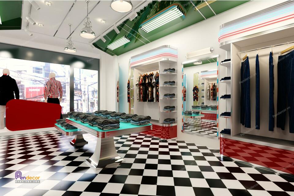 Thiết Kế Shop Thời Trang Nam Rewind