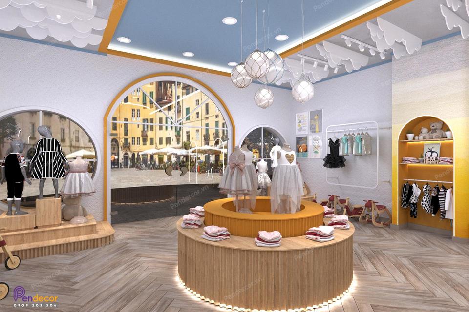 Thiết Kế Shop Thời Trang Trẻ Em Gap