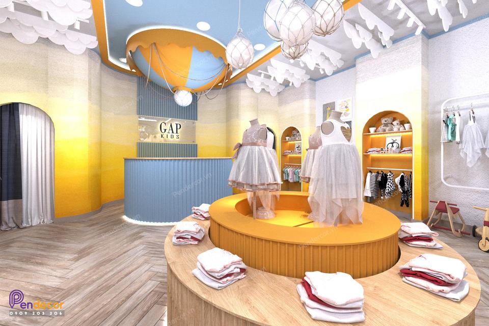 Thiết Kế Shop Thời Trang Trẻ Em Gap