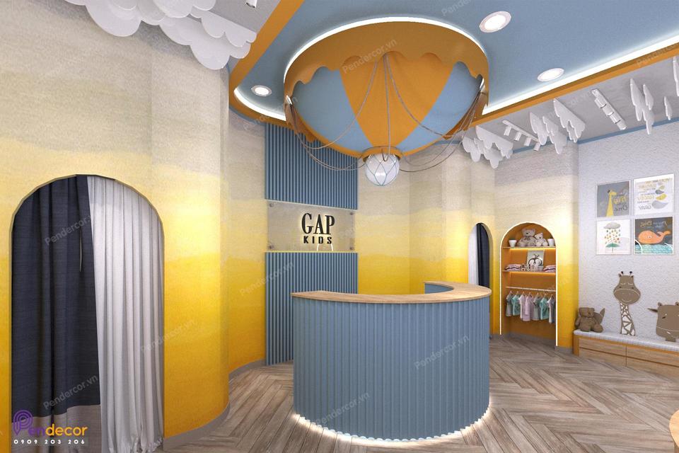 Thiết Kế Shop Thời Trang Trẻ Em Gap