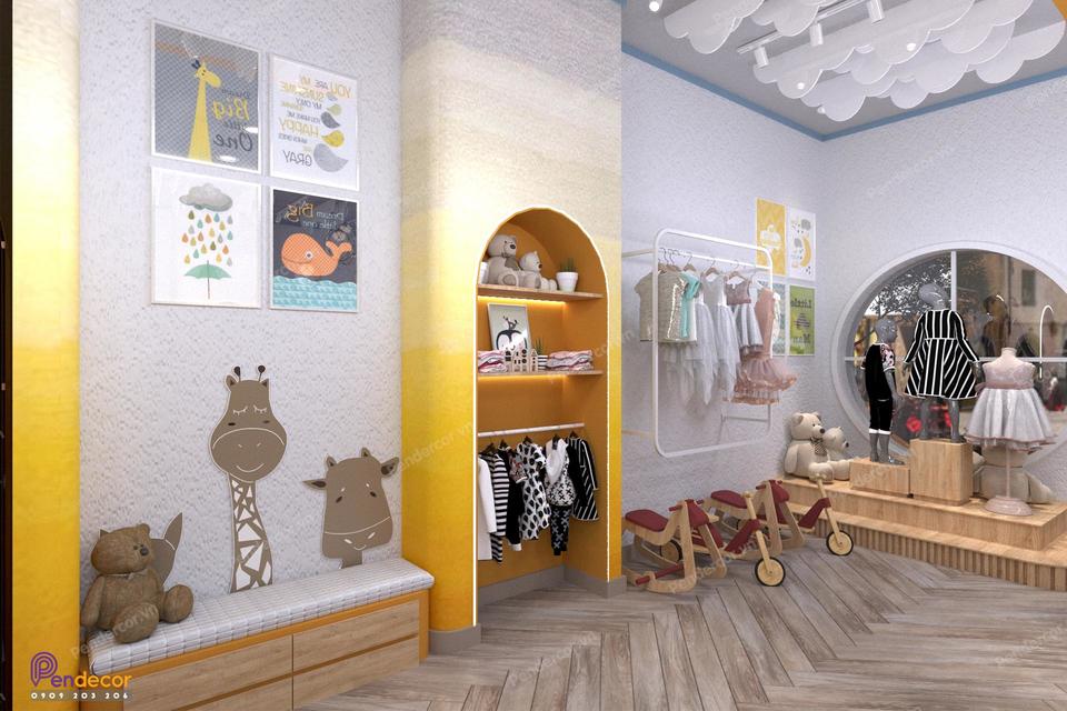 Thiết Kế Shop Thời Trang Trẻ Em Gap