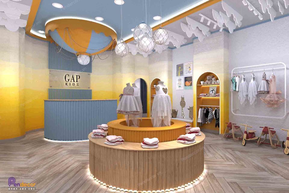 Thiết Kế Shop Thời Trang Trẻ Em Gap