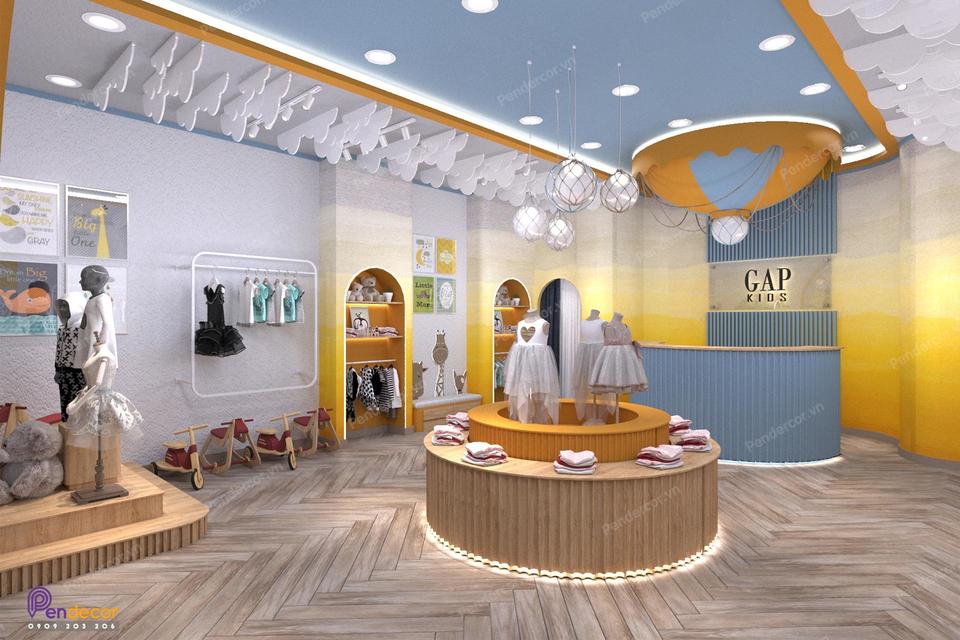 Thiết Kế Shop Thời Trang Trẻ Em Gap