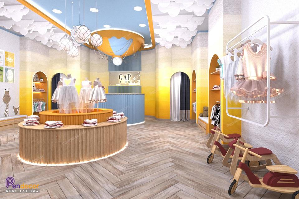 Thiết Kế Shop Thời Trang Trẻ Em Gap