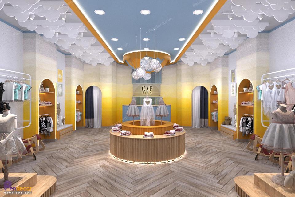 Thiết Kế Shop Thời Trang Trẻ Em Gap