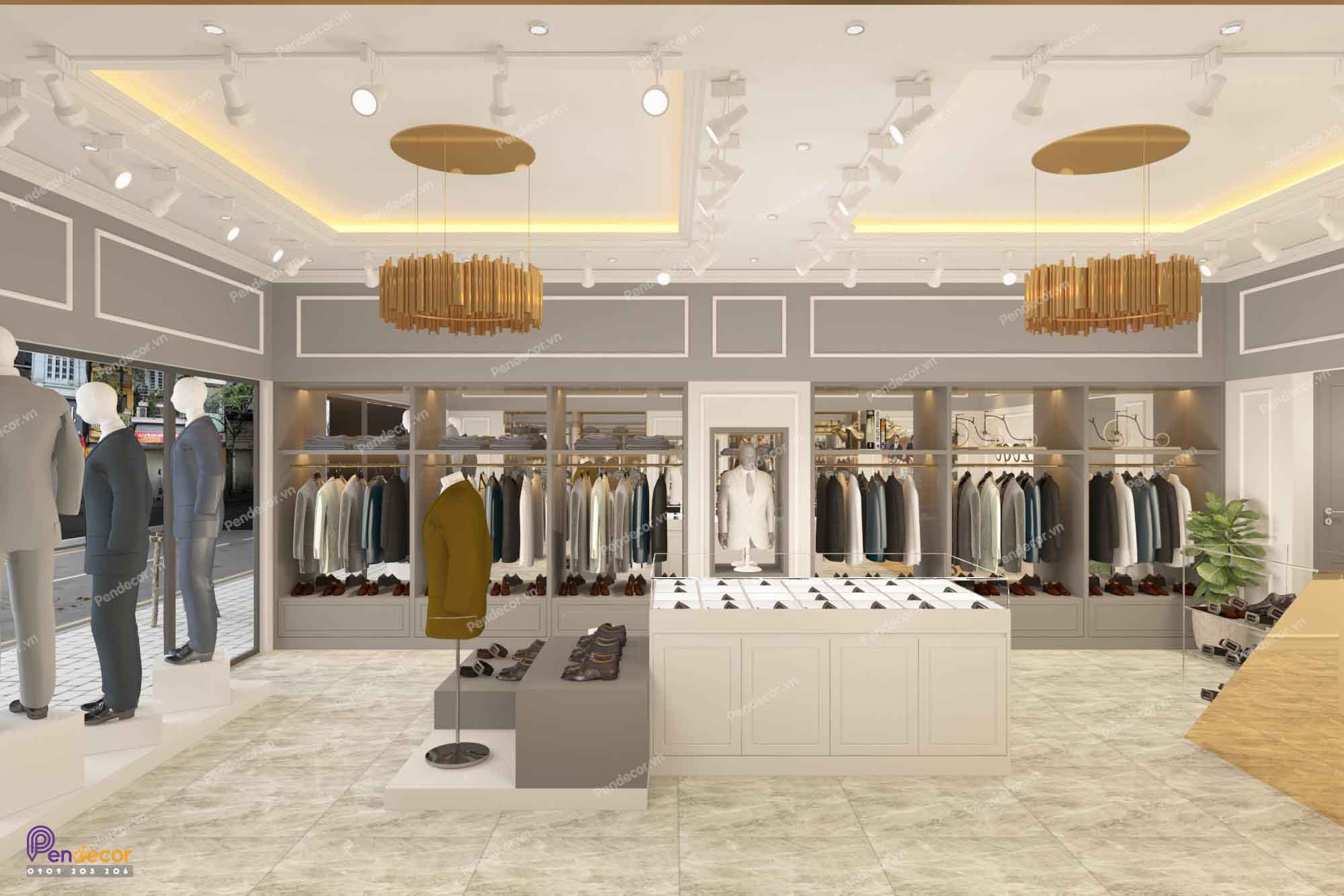 Thiết Kế Shop Thời Trang Nam PIERRE