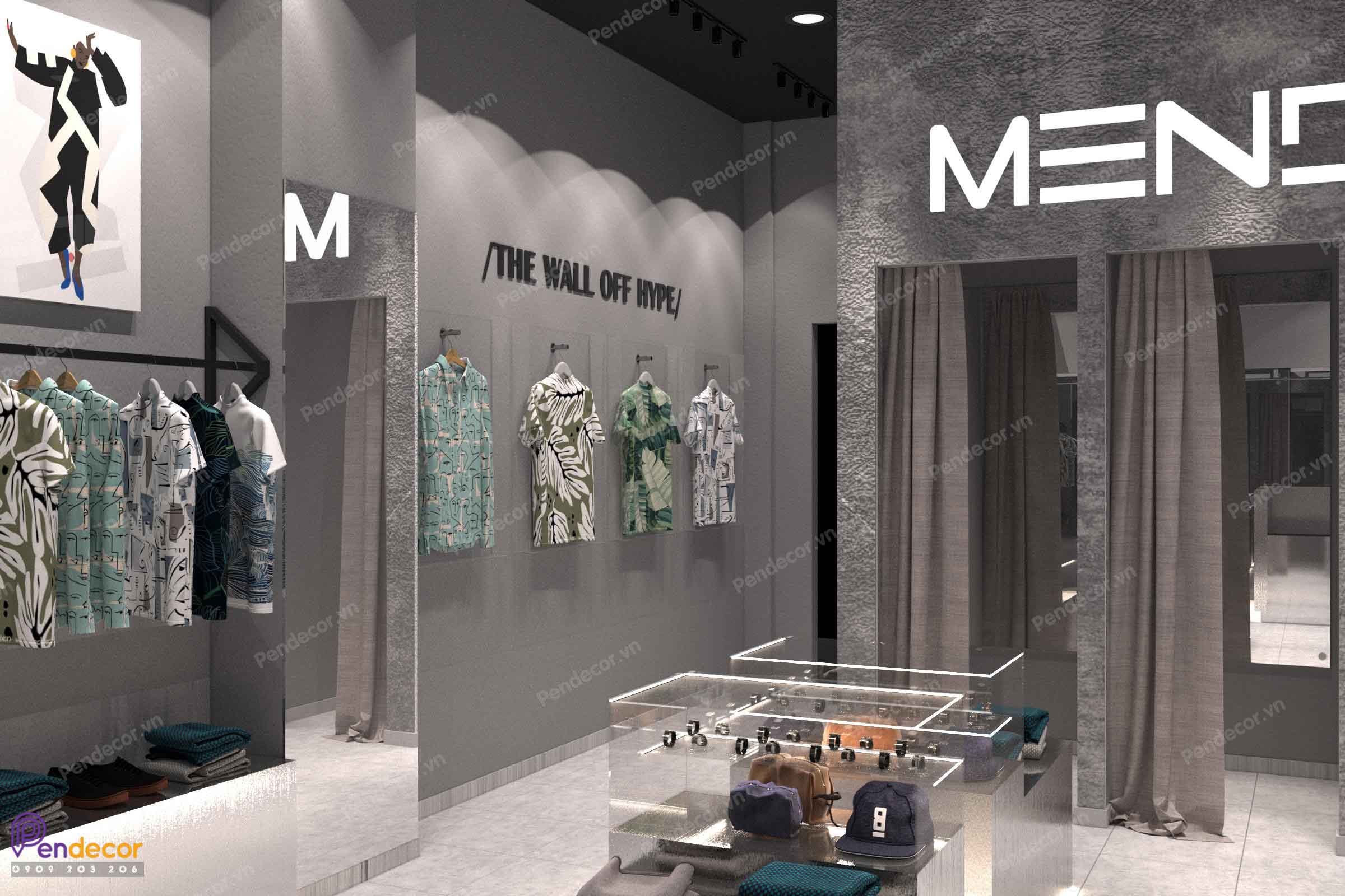 Thiết Kế Shop Thời Trang Nam Mende 2 - Quận 10