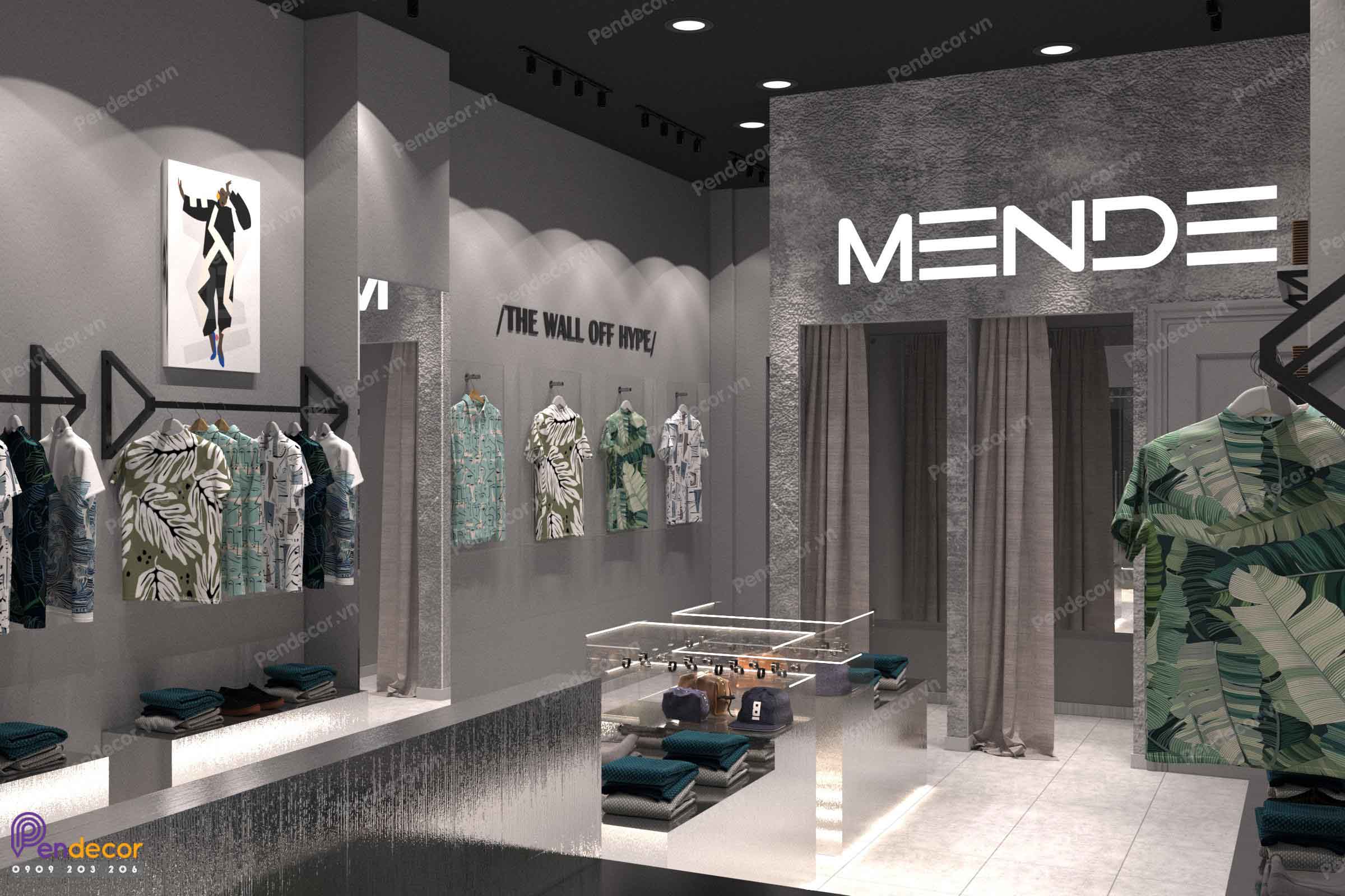 Thiết Kế Shop Thời Trang Nam Mende 2 - Quận 10