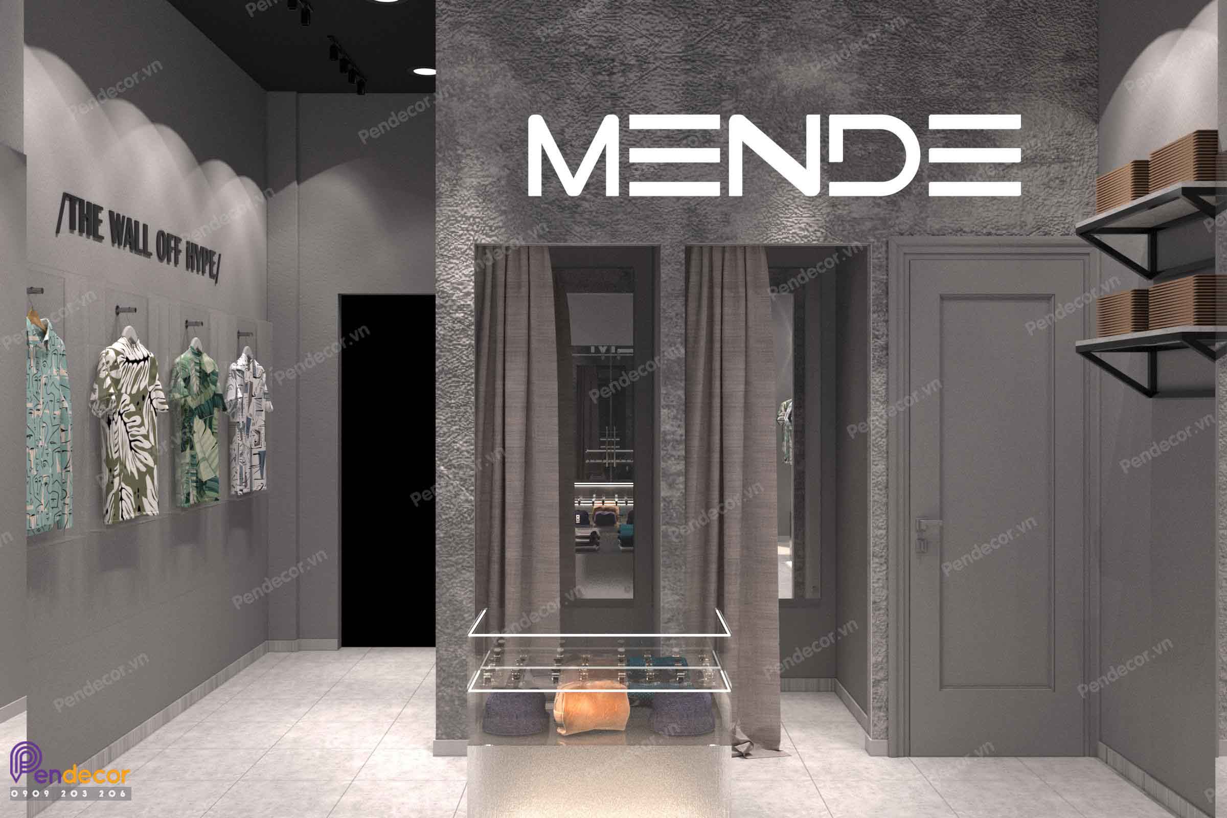 Thiết Kế Shop Thời Trang Nam Mende 2 - Quận 10