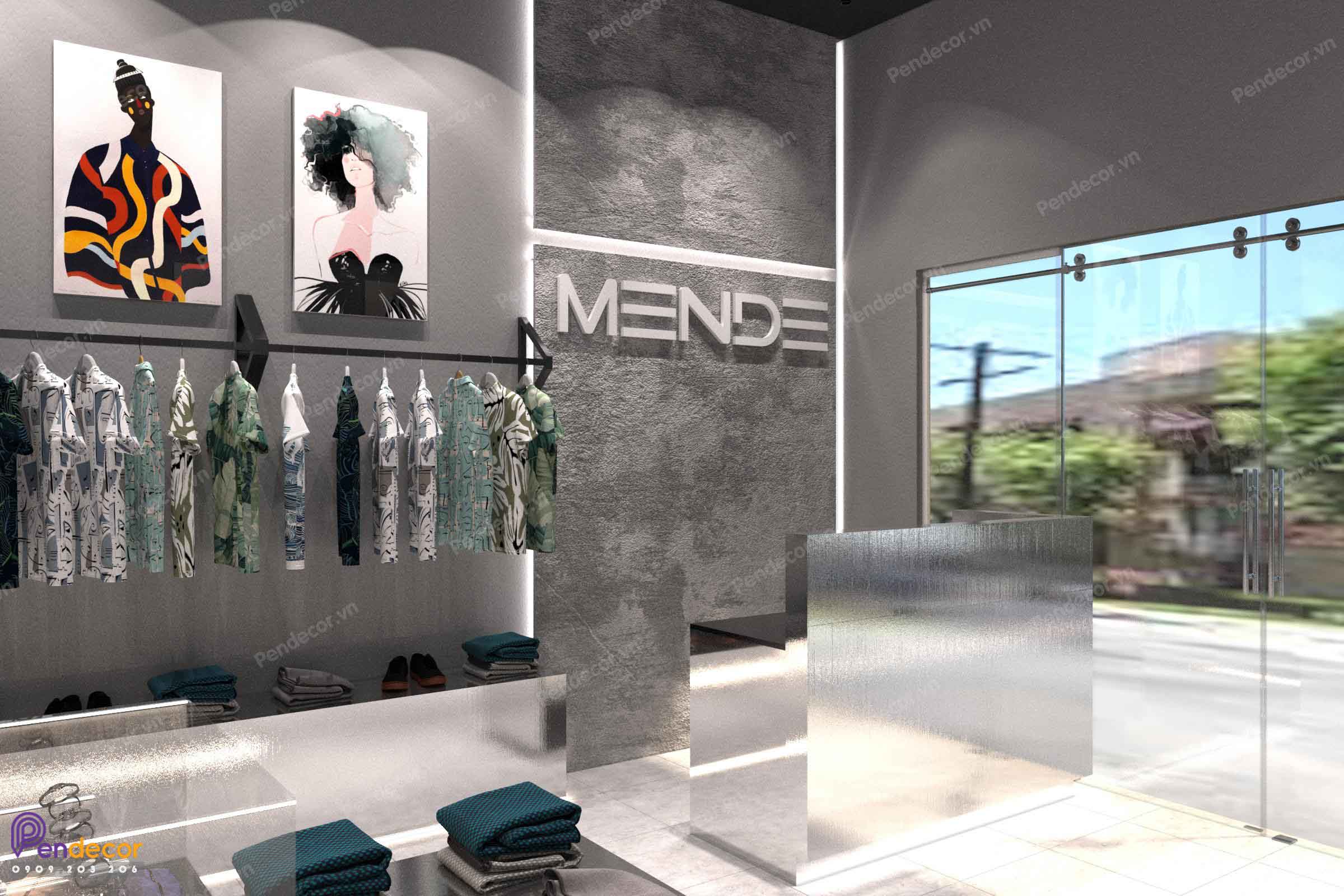 Thiết Kế Shop Thời Trang Nam Mende 2 - Quận 10