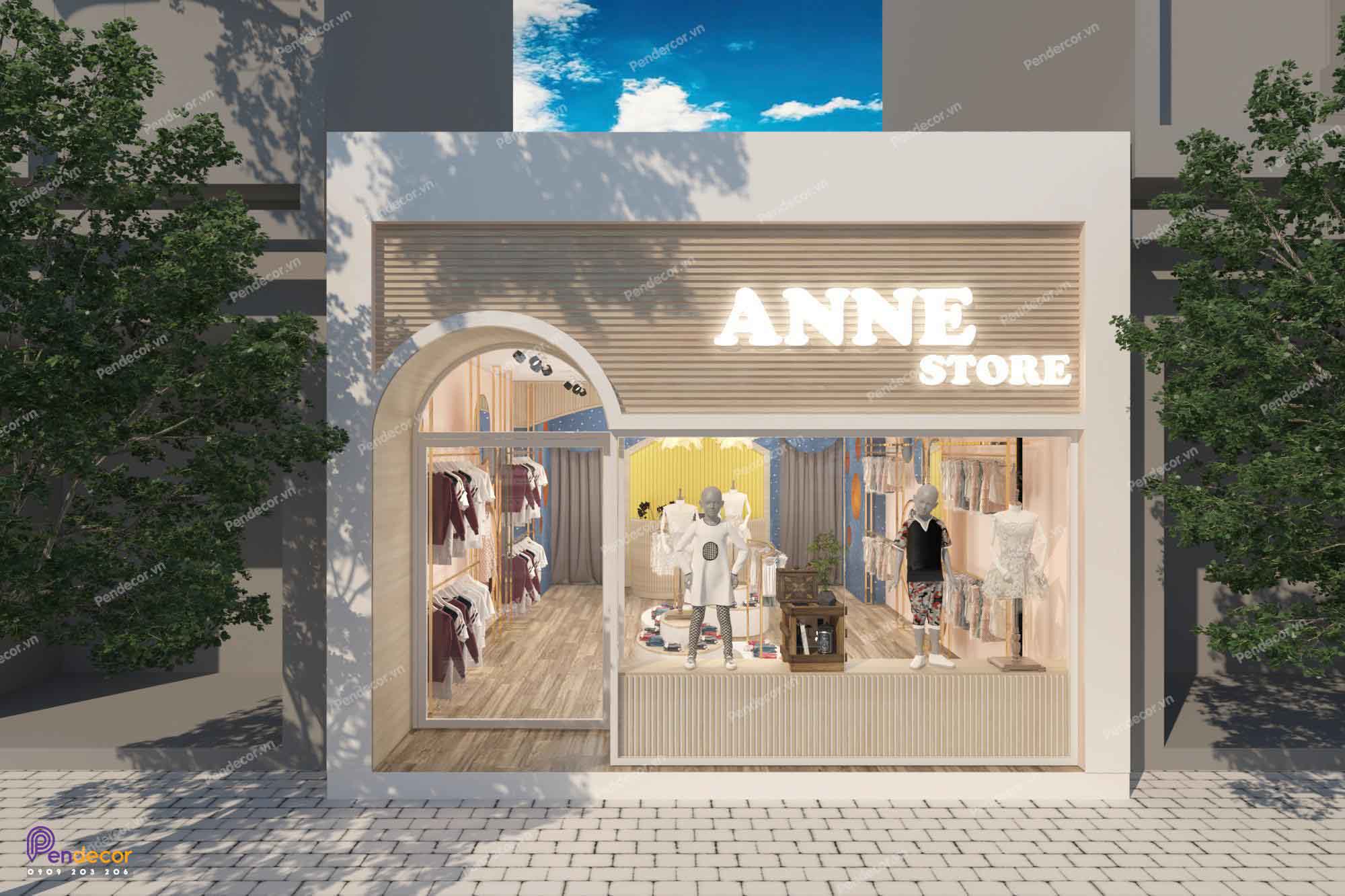 Thiết Kế Shop Thời Trang Trẻ Em Anne