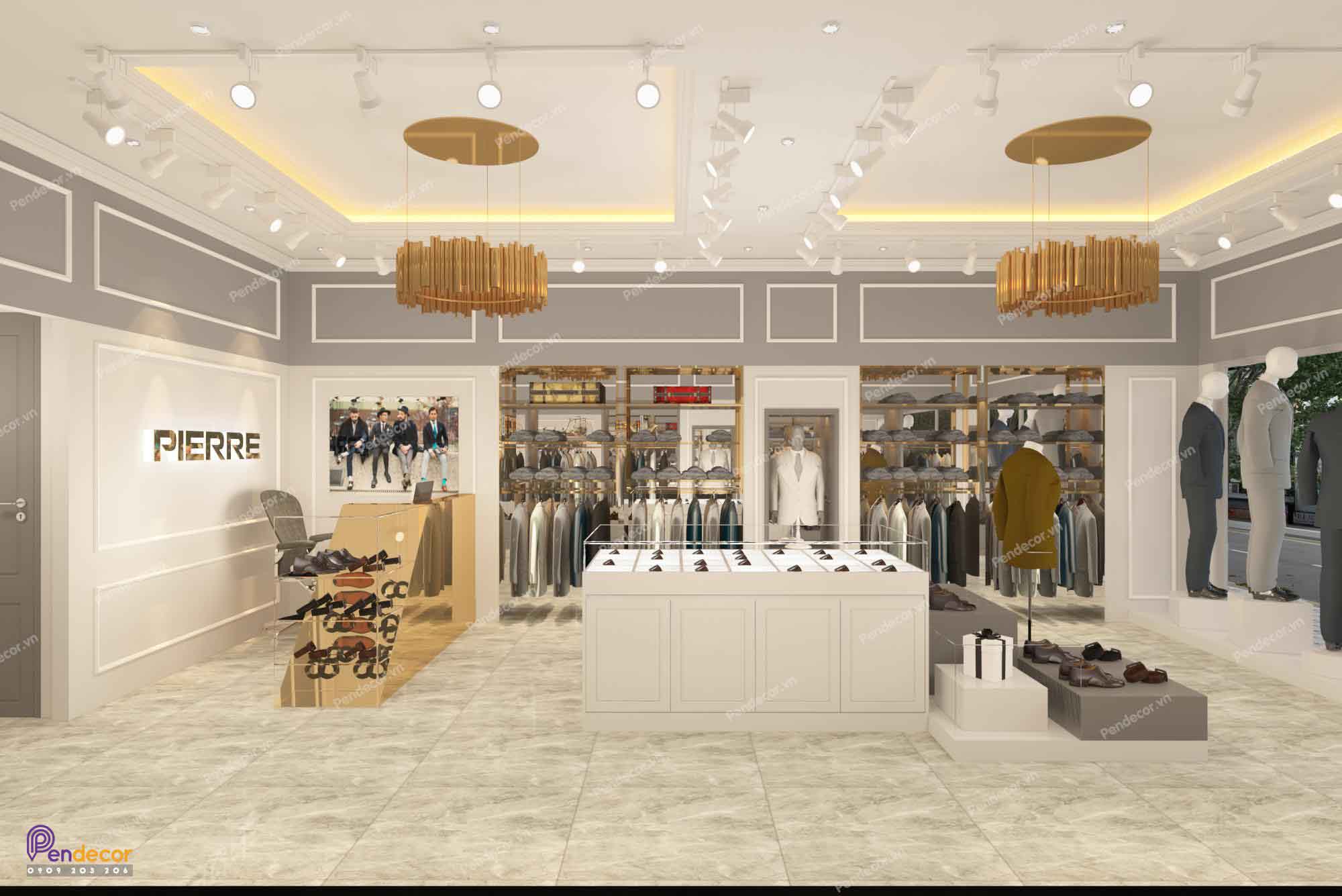 Thiết Kế Shop Thời Trang Nam PIERRE