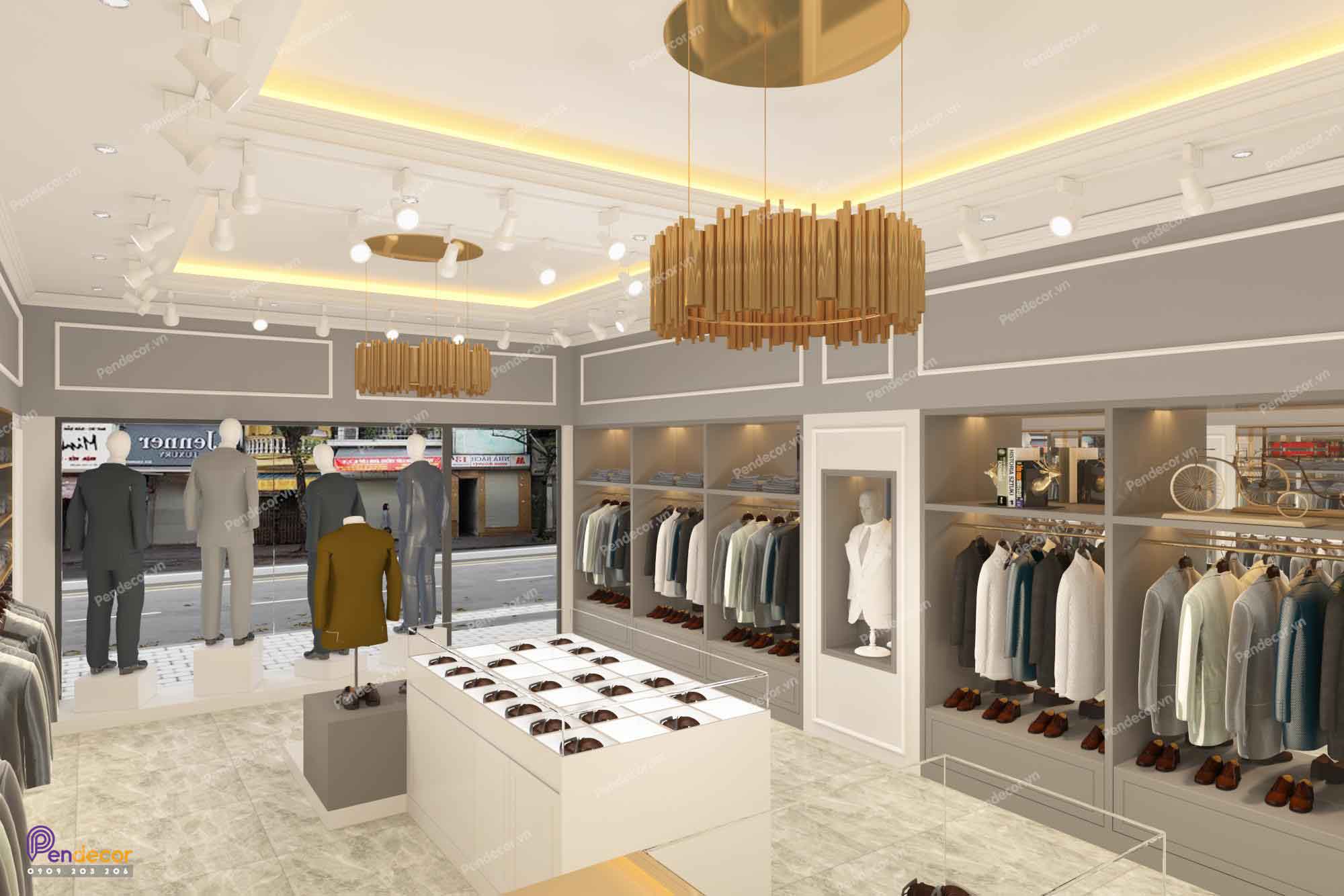 Thiết Kế Shop Thời Trang Nam PIERRE