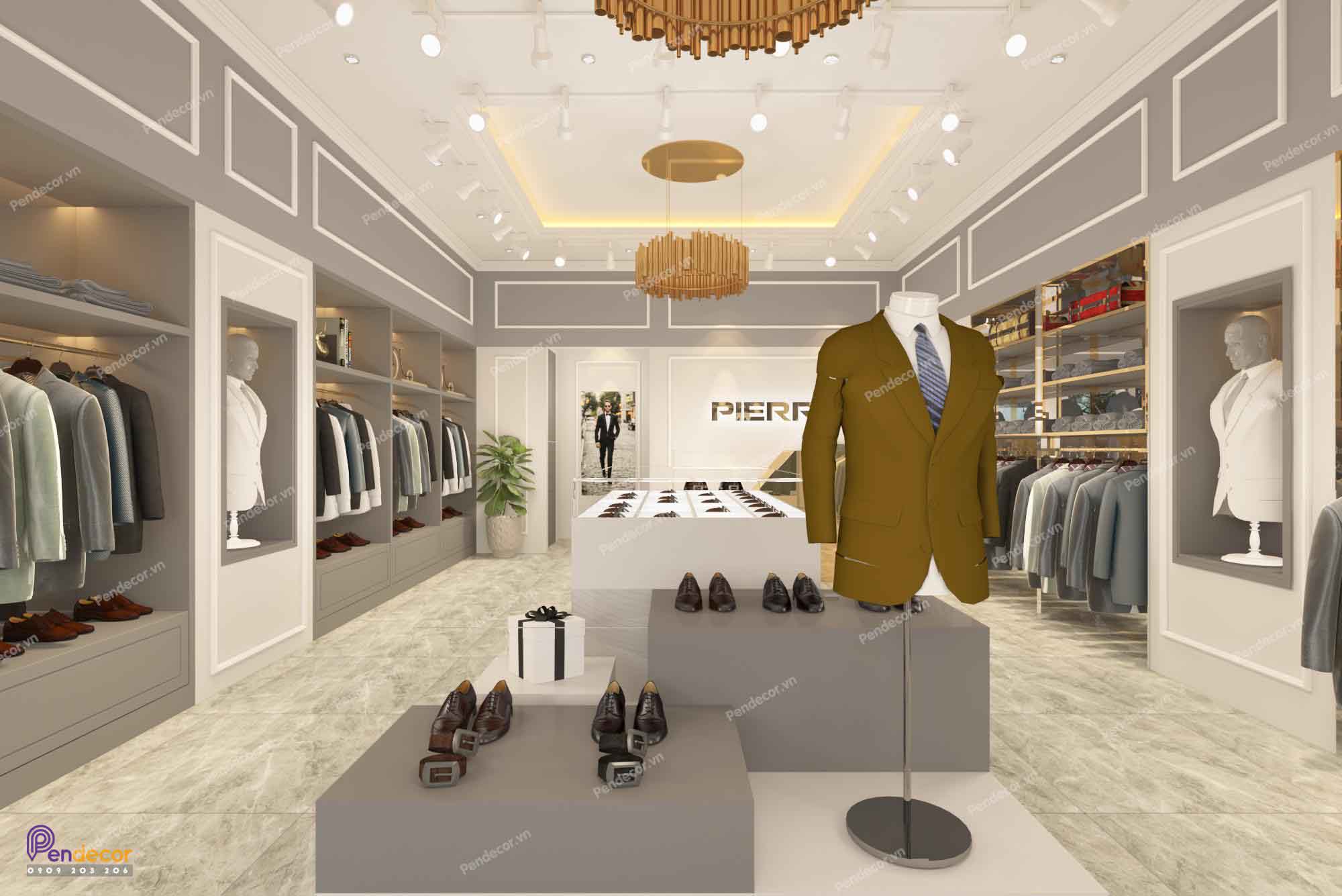 Thiết Kế Shop Thời Trang Nam PIERRE